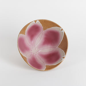 Saikai Pink flower cermic bowl